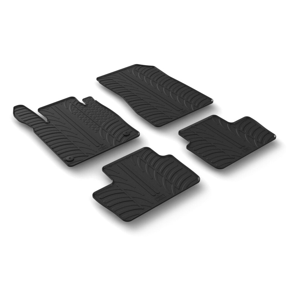 24547 - Set tappeti su misura in gomma - compatibile per Nissan Juke (12/19>)