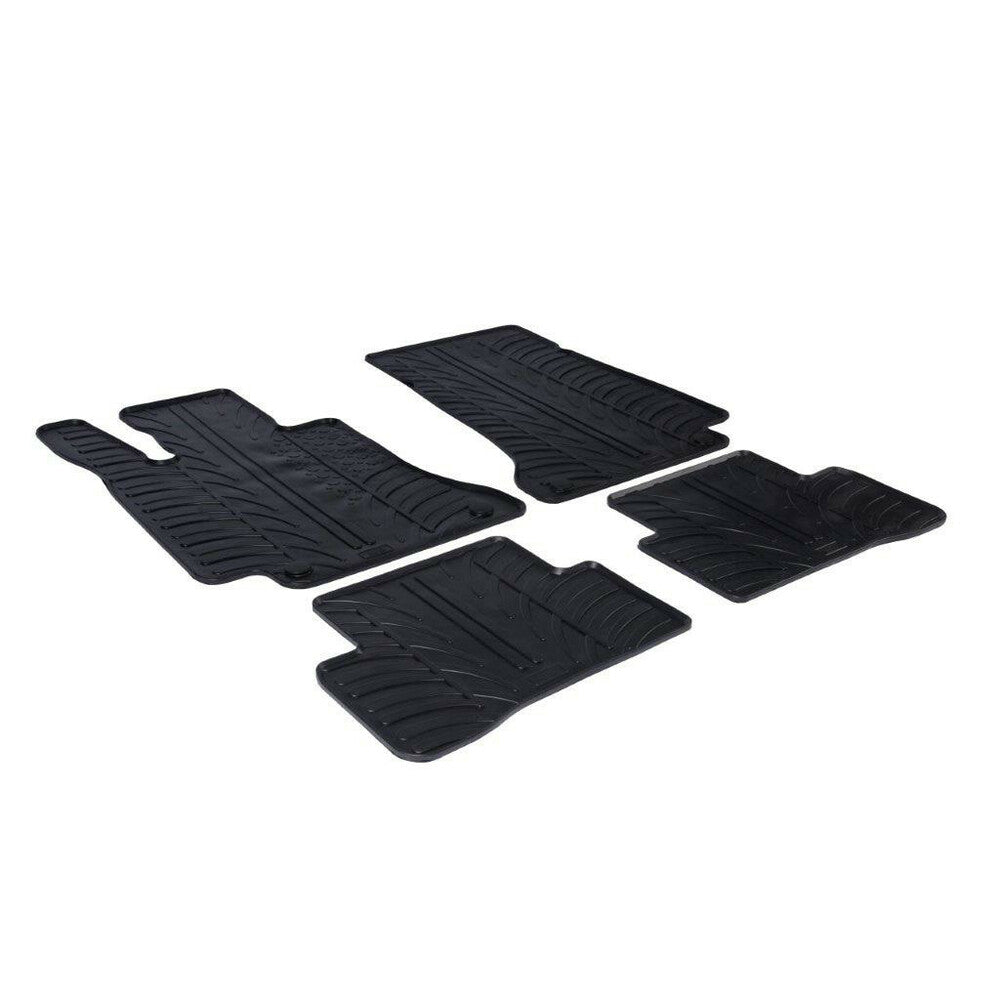 24559 - Set tappeti su misura in gomma - compatibile per Mercedes Classe C 4p (03/14>05/21) - Mercedes Classe C sw (09/14>05/21)