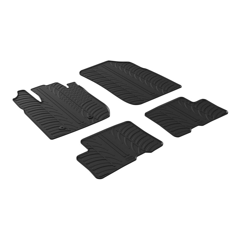 24569 - Set tappeti su misura in gomma - compatibile per Dacia Duster (02/18>05/24)