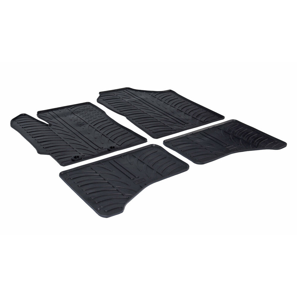24578 - Set tappeti su misura in gomma - compatibile per Toyota Yaris 3p (10/11>12/17) ibrida - Toyota Yaris 5p (10/11>08/20) ibrida
