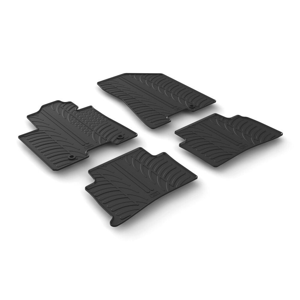 24588 - Set tappeti su misura in gomma - compatibile per Kia Sportage (03/16>11/21)