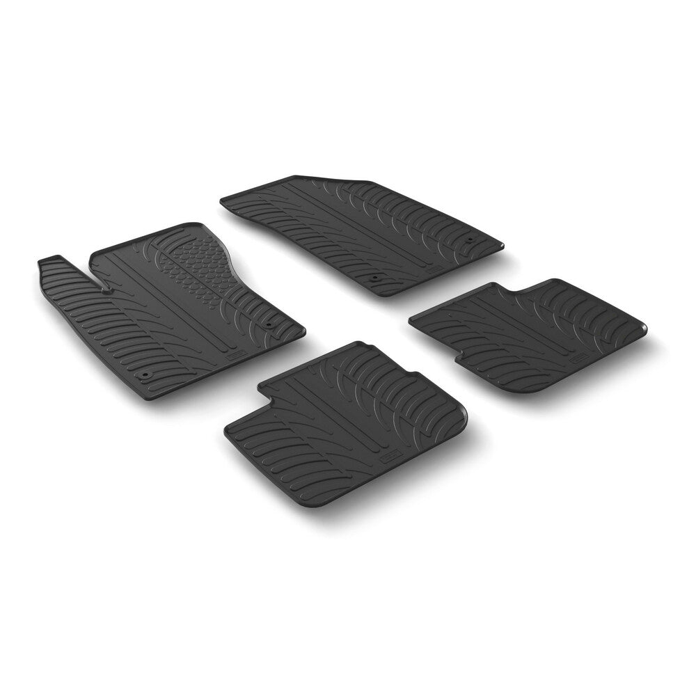 24593 - Set tappeti su misura in gomma - compatibile per Fiat Tipo 4p (12/15>)