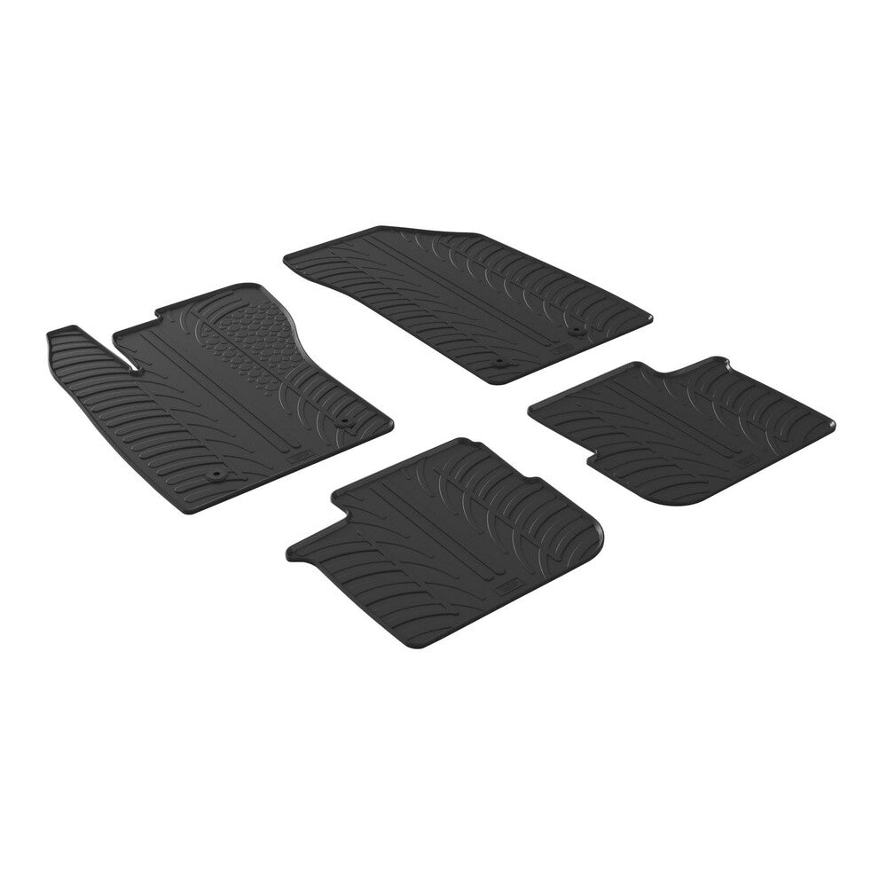 24594 - Set tappeti su misura in gomma - compatibile per Fiat Tipo 5p (05/16>09/20) - Fiat Tipo sw (09/16>09/20) - Fiat Tipo 5p (10/20>04/25) - Fiat Tipo Cross (10/20>) - Fiat Tipo sw (10/20>04/25)