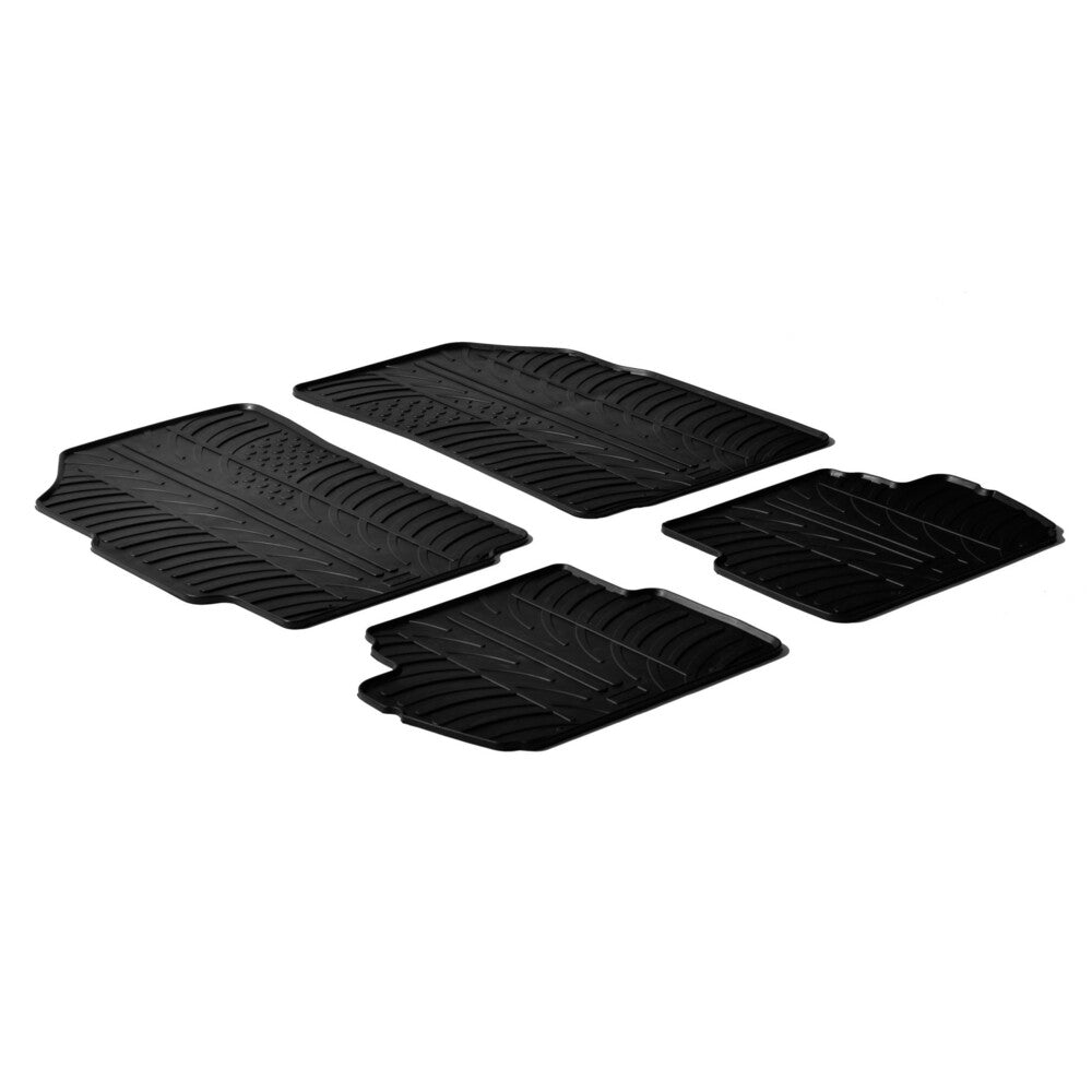 24600 - Set tappeti su misura in gomma - compatibile per Chevrolet Spark (02/10>09/15)