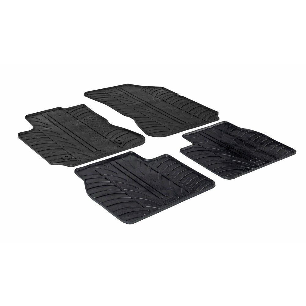 24602 - Set tappeti su misura in gomma - compatibile per Citroen C4 Cactus (05/14>10/20)