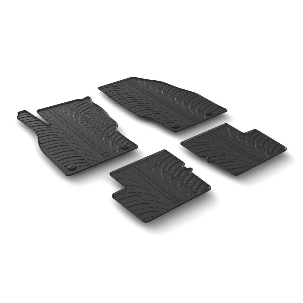 24617 - Set tappeti su misura in gomma - compatibile per Opel Corsa E 3p (12/14>08/19) - Opel Corsa E 5p (12/14>08/19)