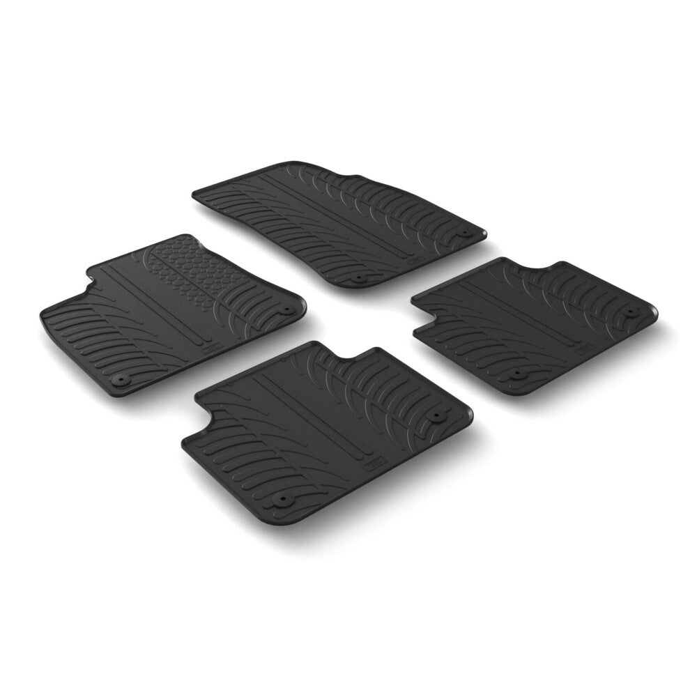 24625 - Set tappeti su misura in gomma - compatibile per Volkswagen Touareg (07/18>) automatico