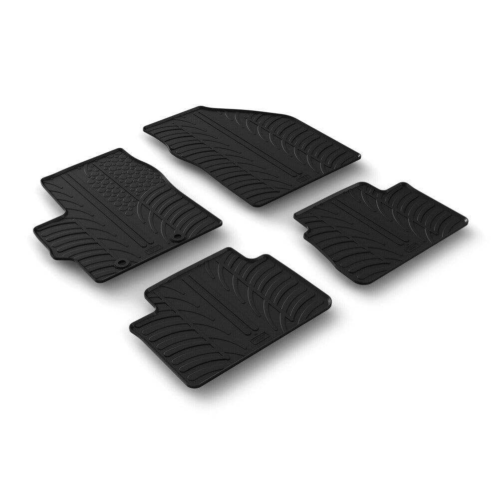 24627 - Set tappeti su misura in gomma - compatibile per Toyota Yaris 5p (09/20>) anche ibrida - Toyota Yaris Cross 5p (09/21>) anche ibrida - Mazda 2 Hybrid 5p (12/21>) automatico