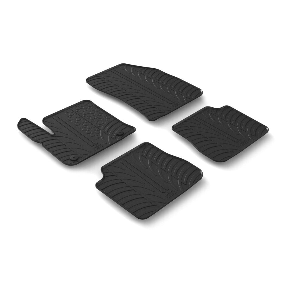 24629 - Set tappeti su misura in gomma - compatibile per Peugeot 2008 (12/19>05/23) elettrica - Citroen C4 5p (11/20>11/24) elettrica - Peugeot 2008 (06/23>) elettrica - Citroen C4 5p (12/24>) elettrica