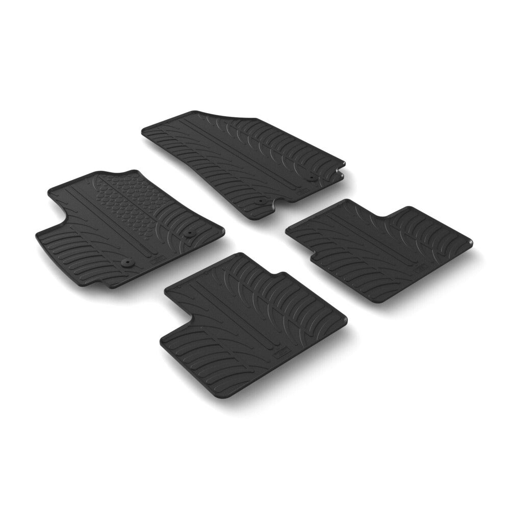 24638 - Set tappeti su misura in gomma - compatibile per Renault Arkana 5p (04/21>)