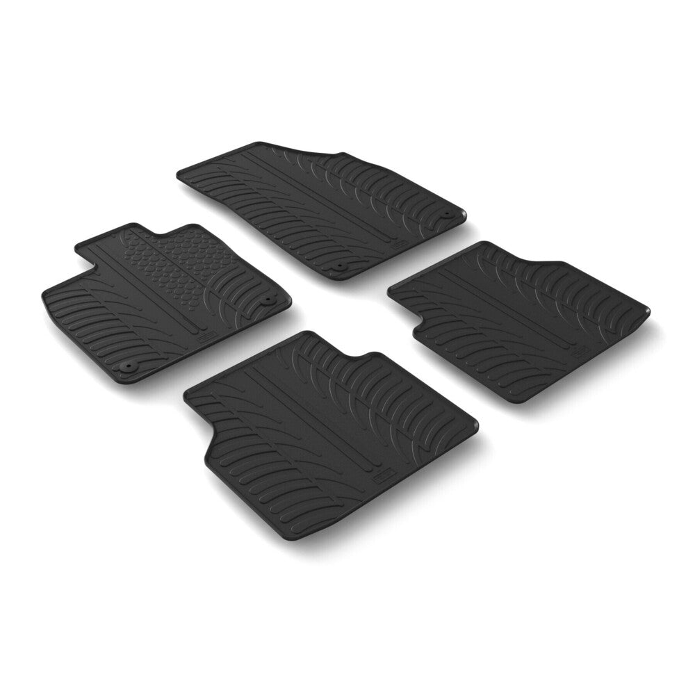 24640 - Set tappeti su misura in gomma - compatibile per Skoda Enyaq 5p (11/20>12/24) elettrica - Skoda Enyaq Coupè IV (09/22>12/24) elettrica - Skoda Enyaq 5p (01/25>) elettrica - Skoda Enyaq Coupè IV (01/25>) elettrica
