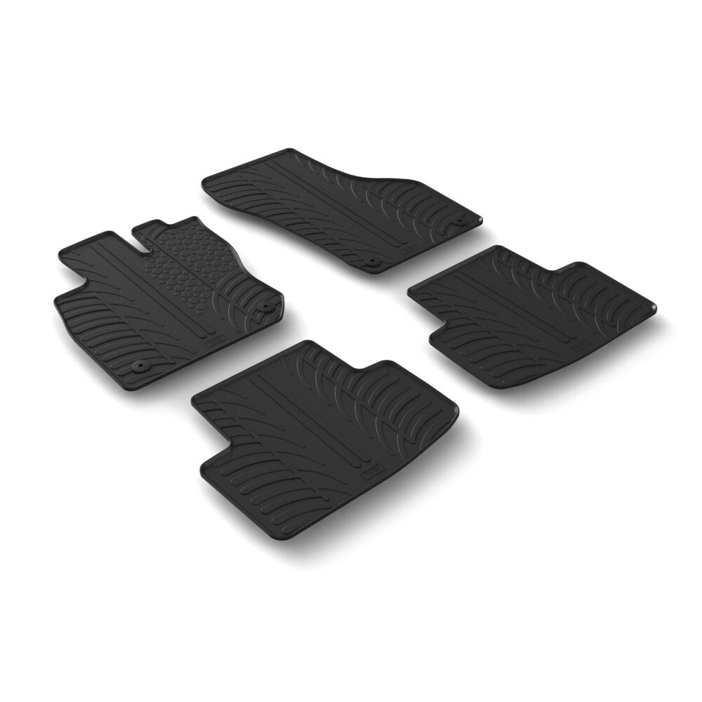24651 - Set tappeti su misura in gomma - compatibile per Skoda Octavia 5p (06/20>02/24) ibrida - Skoda Octavia Wagon (06/20>02/24) ibrida - Skoda Octavia 5p (03/24>) ibrida - Skoda Octavia Wagon (03/24>) ibrida
