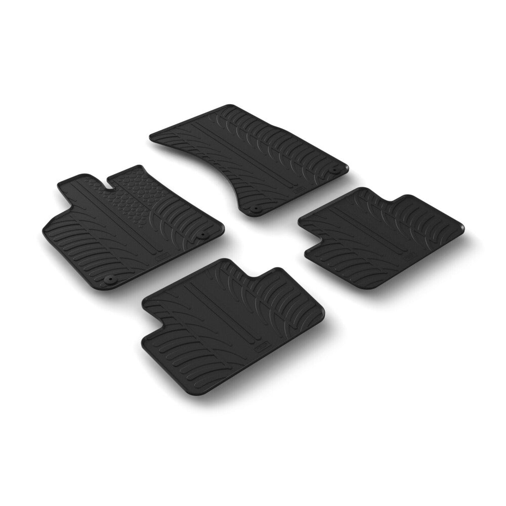 24652 - Set tappeti su misura in gomma - compatibile per Porsche Macan (12/13>04/25) automatico
