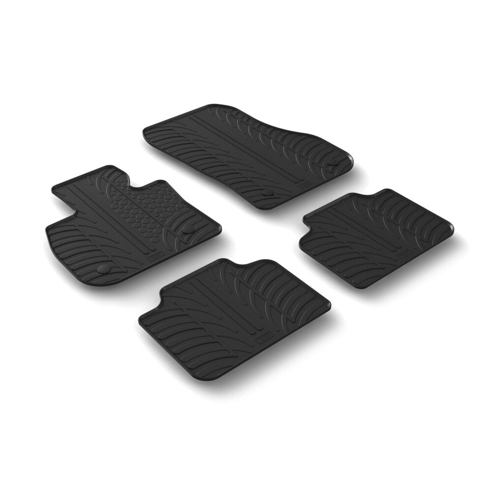 24653 - Set tappeti su misura in gomma - compatibile per Bmw Serie 2 Active Tourer (12/21>)
