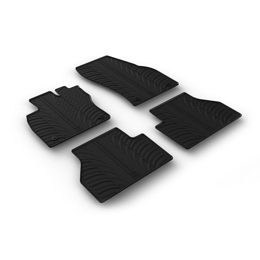 24670 - Set tappeti su misura in gomma - compatibile per Volkswagen Caddy Life (01/21>) manuale - Ford Tourneo Connect (03/22>) manuale