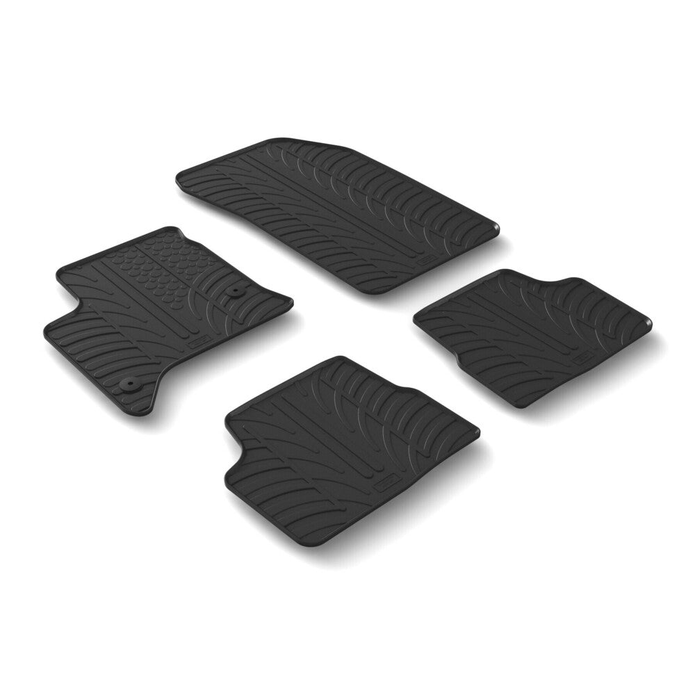 24688 - Set tappeti su misura in gomma - compatibile per Fiat 600 5p (09/23>) automatico