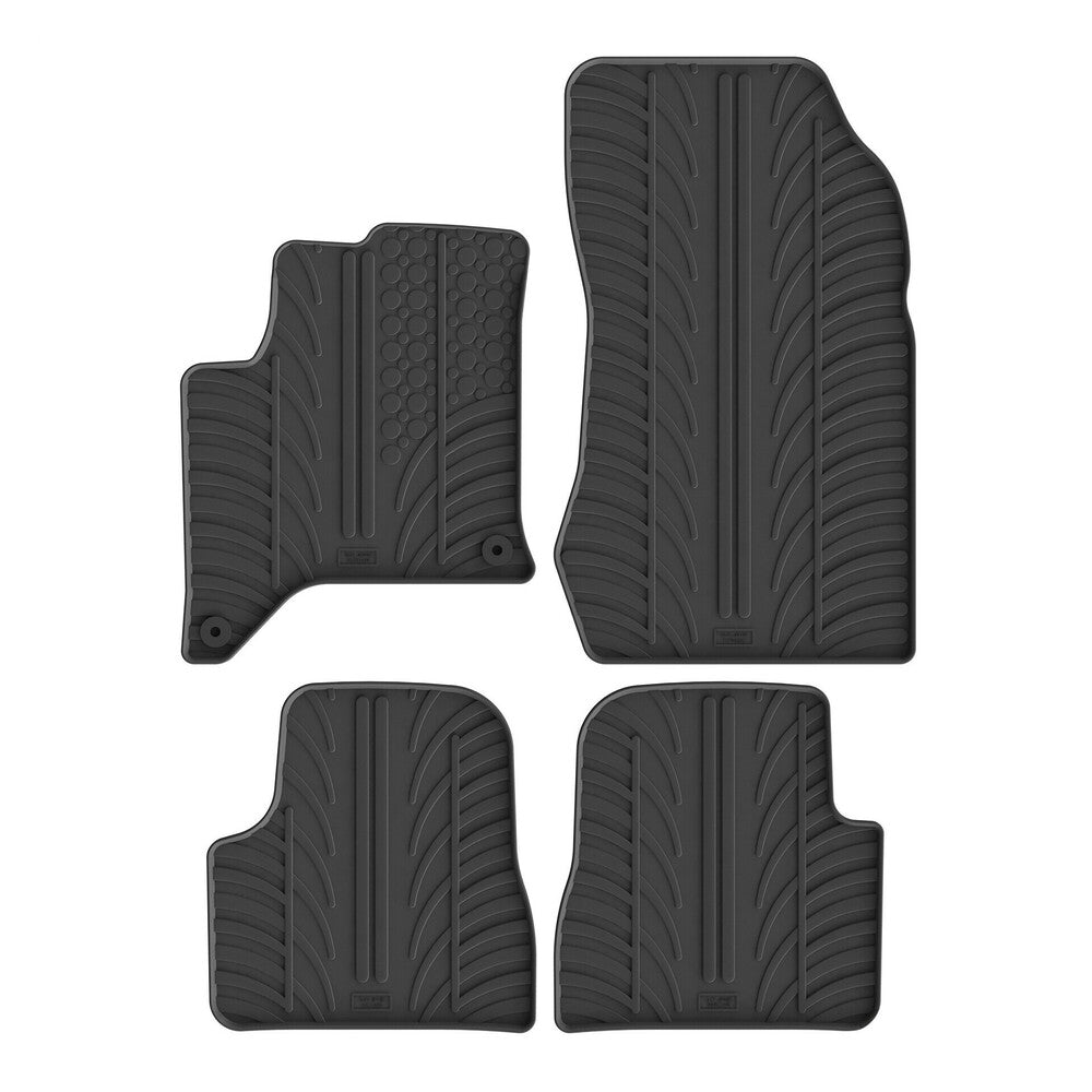 24693 - Set tappeti su misura in gomma - compatibile per Lancia Nuova Ypsilon 5p (05/24>) automatico, Mhev