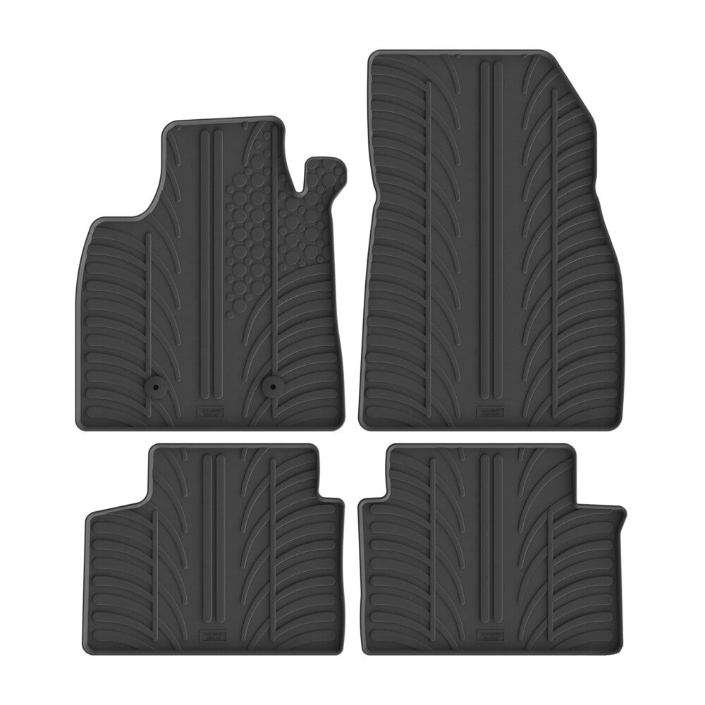 24718 - Set tappeti su misura in gomma - compatibile per Dacia Duster (03/24>) ibrida