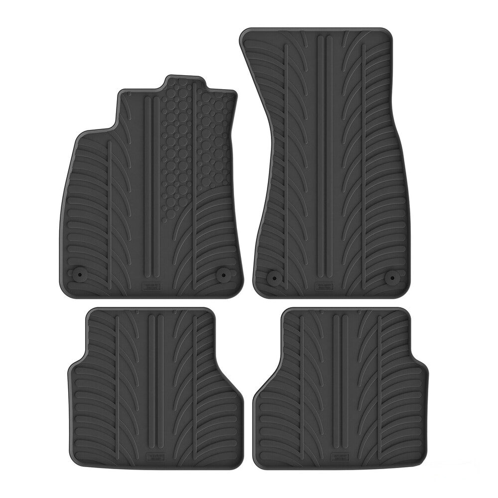 24723 - Set tappeti su misura in gomma - compatibile per Audi A6 4p (06/25>) automatico - Audi A6 Avant (05/25>) automatico