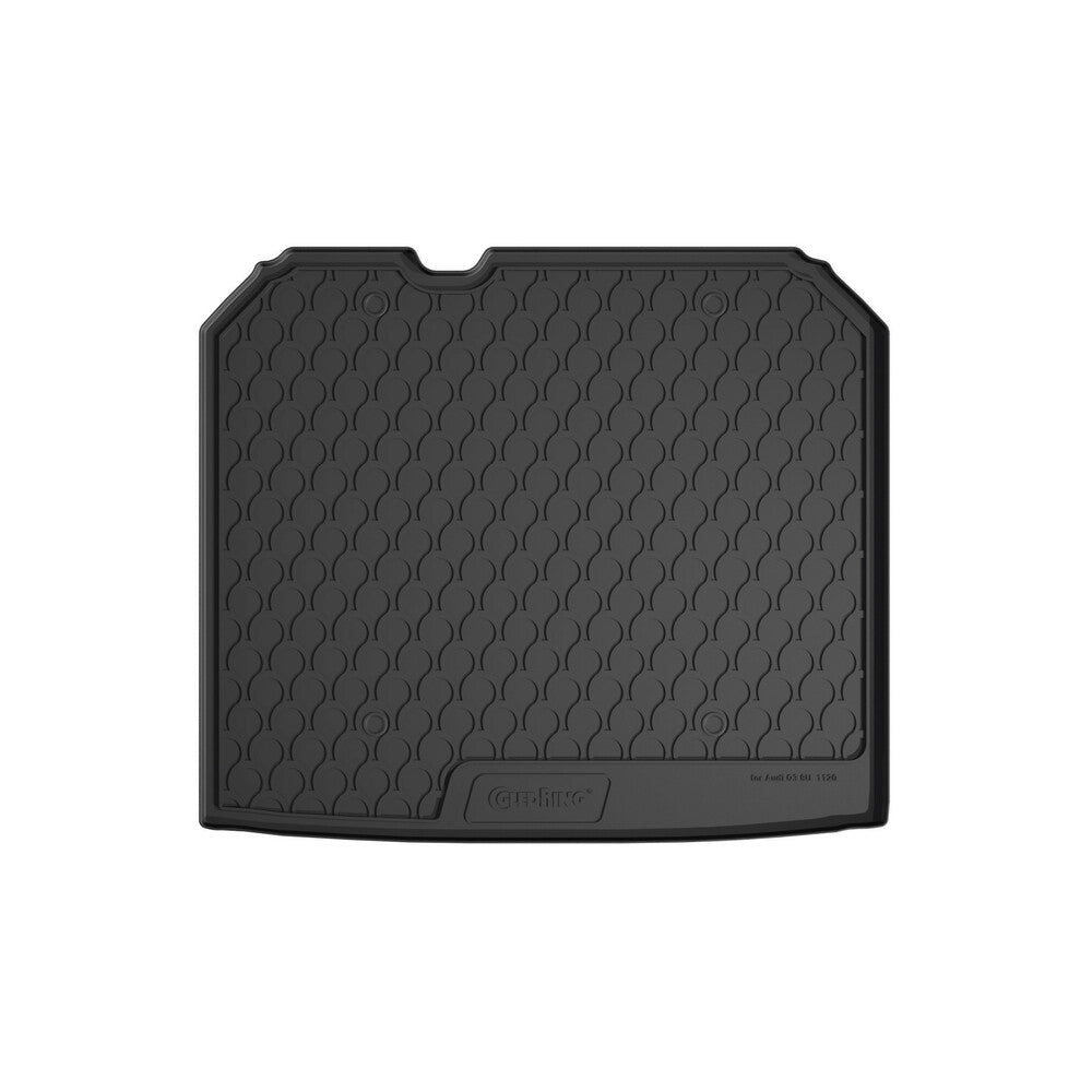 25392 - Vasca baule su misura in gomma sintetica - compatibile per Audi Q3 (10/11>12/18) baule alto, con rete
