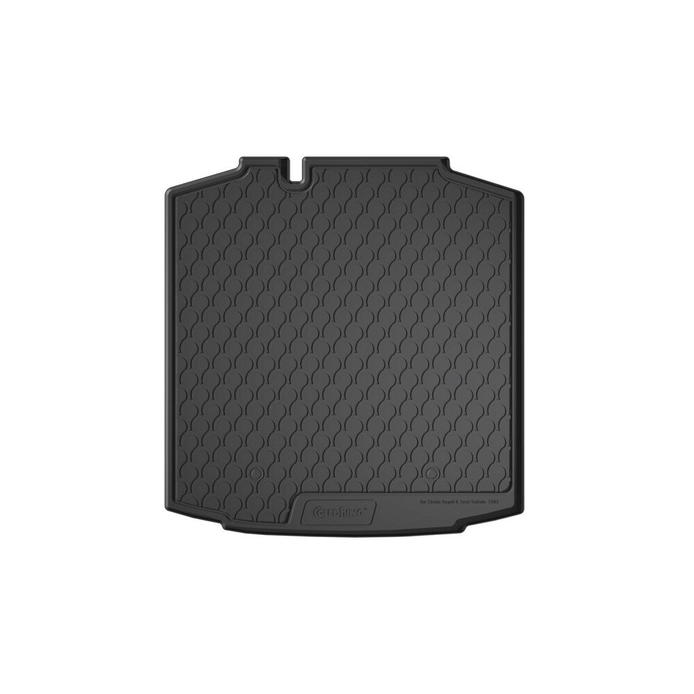 25485 - Vasca baule su misura in gomma sintetica - compatibile per Seat Toledo (01/13>07/15) baule basso - Skoda Rapid 5p (01/13>12/14) baule basso