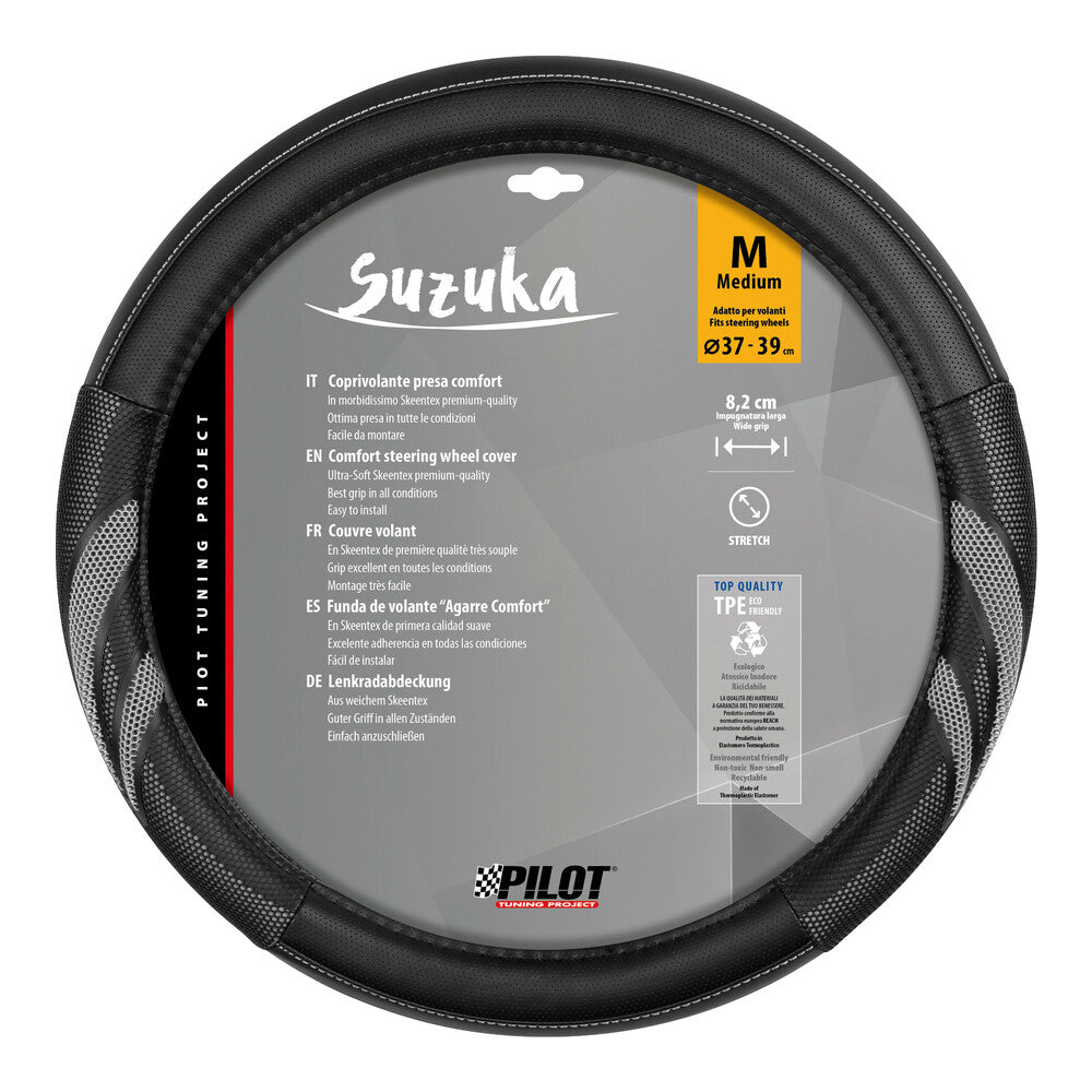 32933 - Suzuka, coprivolante in Skeentex - M - Ø 37/39 cm - Grigio