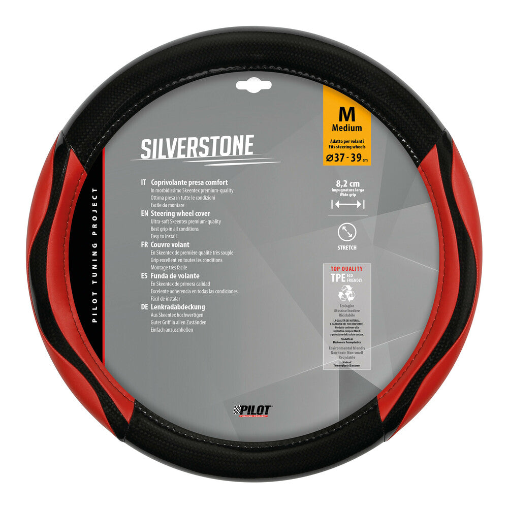 32946 - Silverstone, coprivolante in Skeentex - M - Ø 37/39 cm - Rosso