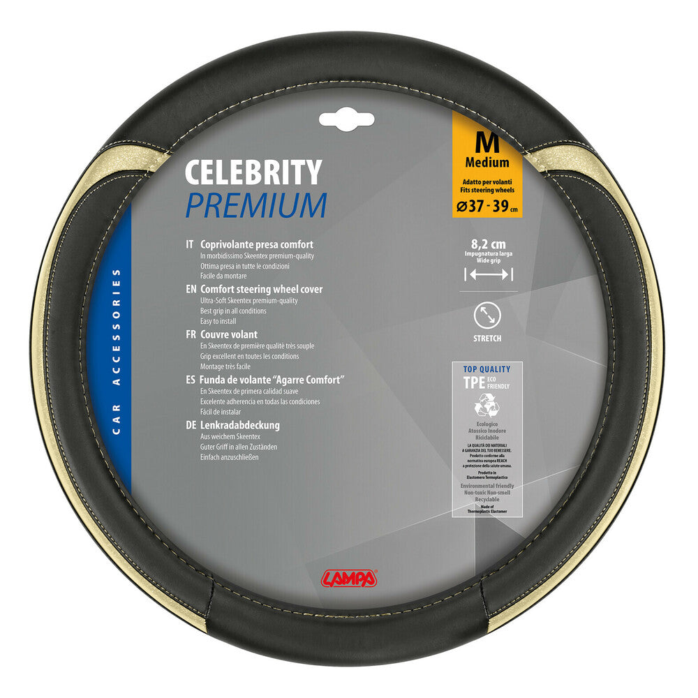 32977 - Celebrity, coprivolante in Skeentex - M - Ø 37/39 cm - Oro
