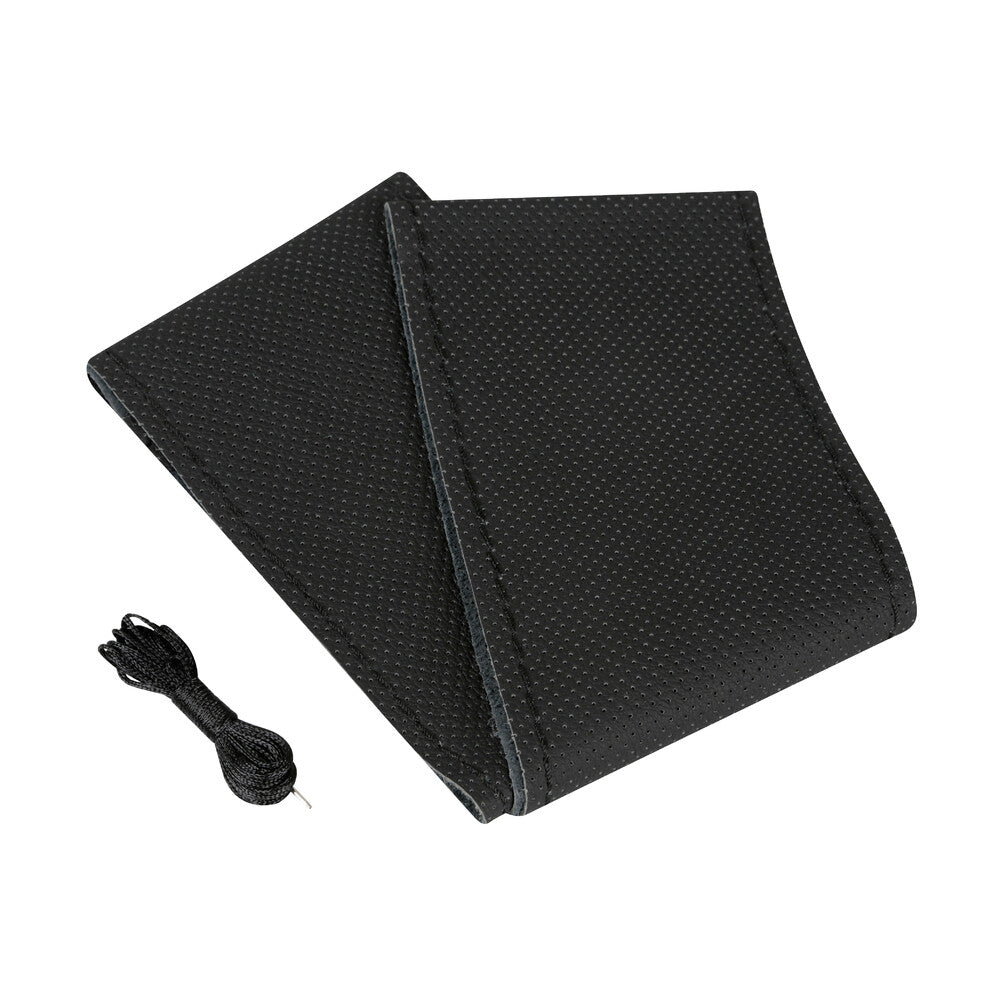 32994 - Premium Perforated, coprivolante in pelle - L - Ø 37/39 cm - Nero