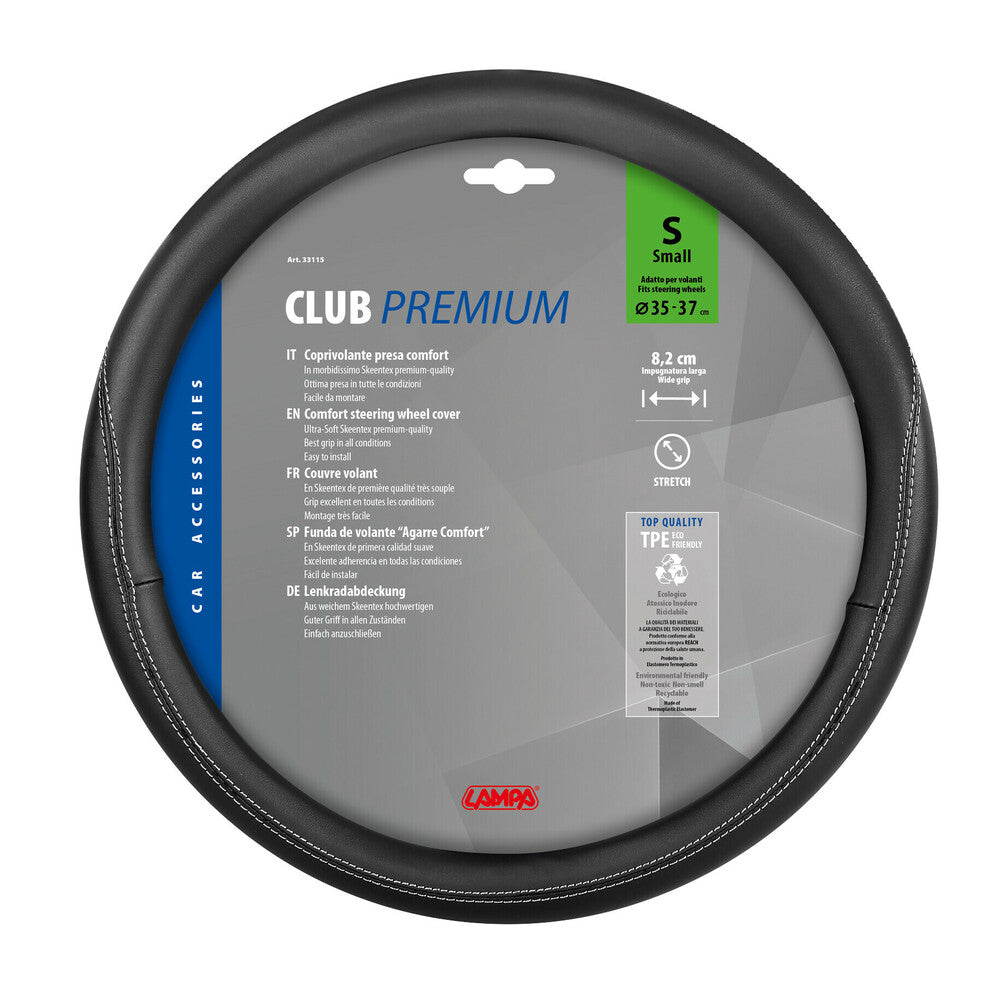 33115 - Club, coprivolante in Skeentex - S - Ø 35/37 cm - Nero