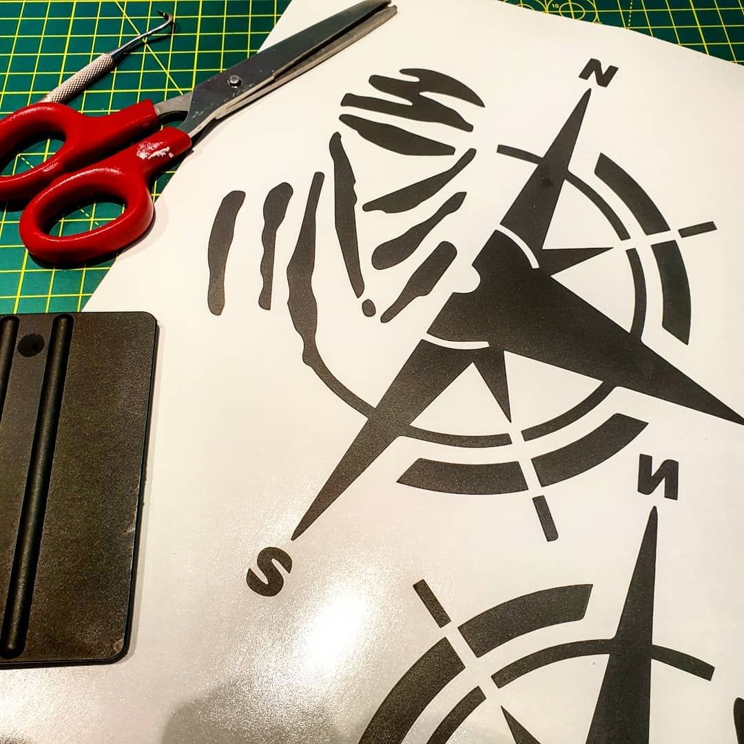 Adesivo Rosa dei Venti Dakar