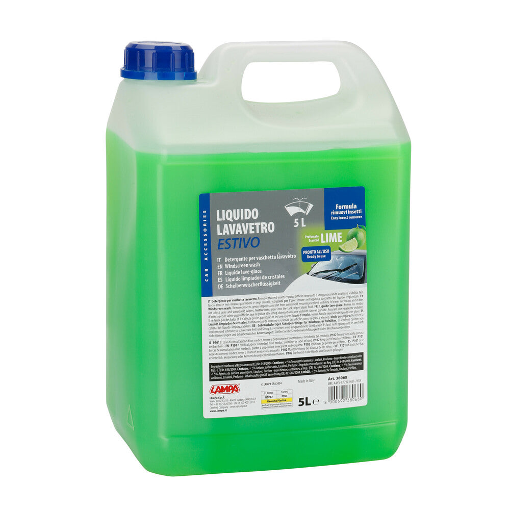 Liquido lavavetro estivo, pronto all'uso - 5000 ml - 38068