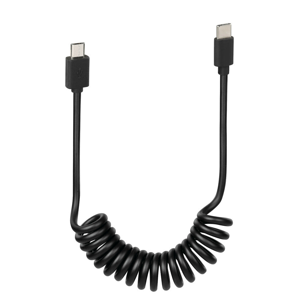 38705 - Cavo a spirale per Ebike, Micro Usb > Type C