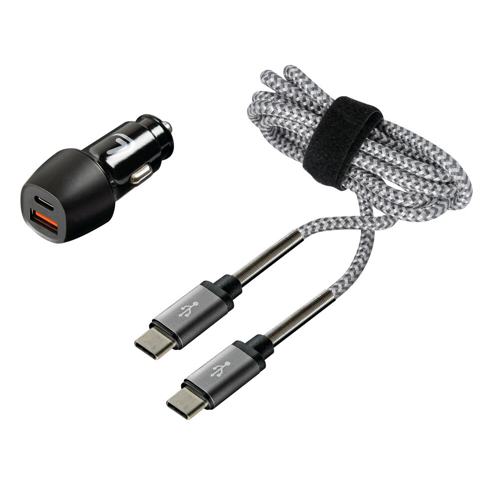 38715 - Kit 2 in 1 Type-C Pro - PD / QC 3.0 - 18W - 12/24V
