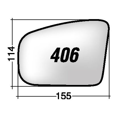 Vetro SPECCHIO RETROVISORE Sinistro SX MERCEDES CLASSE M (W163) 2001-2005