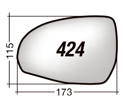 Vetro SPECCHIO RETROVISORE 424 D Destro DX MERCEDES CLASSE C 2022-