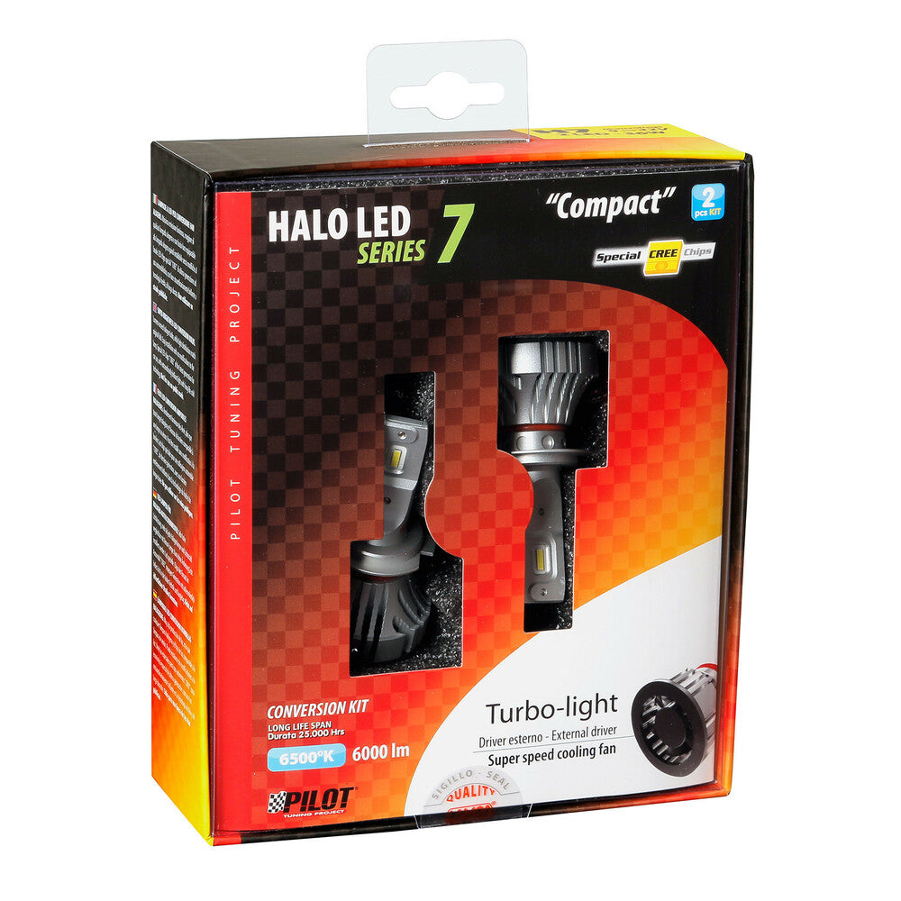 57778 - 9-32V Halo Led Serie 7 Compact - (H7) - 36W - PX26d - 2 pz - Scatola