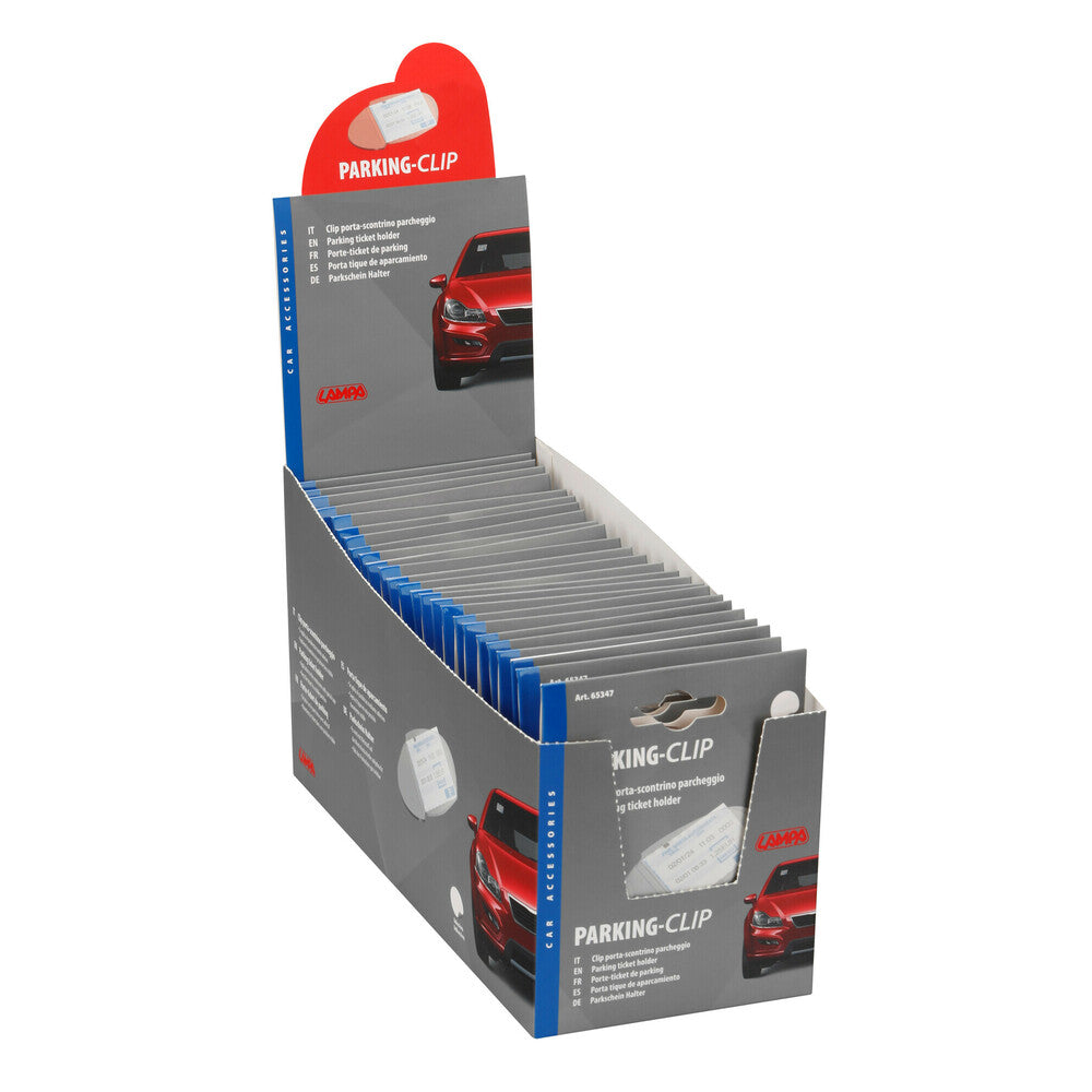 65347D - Parking Clip, portascontrino parcheggio - Display 25 pz