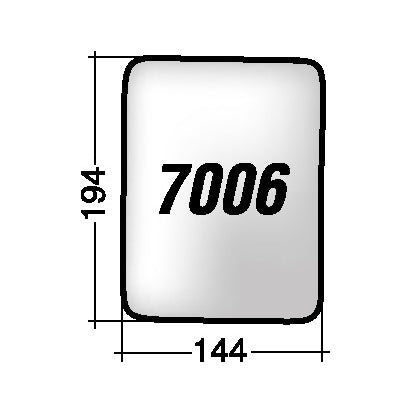 Vetro SPECCHIO RETROVISORE Sinistro/Destro FIAT 242 -