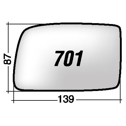 Vetro SPECCHIO RETROVISORE Sinistro SX RENAULT SUPERCINQUE -