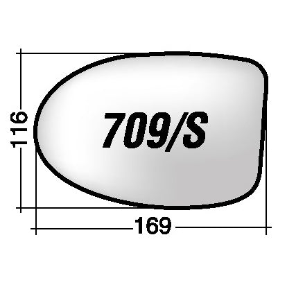 Vetro SPECCHIO RETROVISORE Sinistro SX RENAULT TWINGO -1995