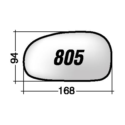 Vetro SPECCHIO RETROVISORE 805 D Destro DX SEAT LEON 2005-2009