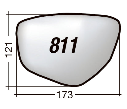 Vetro SPECCHIO RETROVISORE 811 D Destro DX AUDI Q3 2025-