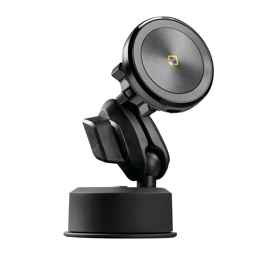 91806 - Mag Wireless Orbit, Porta telefono magnetico con ricarica wireless e attacco a ventosa adesiva