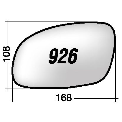 Vetro SPECCHIO RETROVISORE Destro DX VOLKSWAGEN NEW BEETLE CABRIOLET 2002-2011