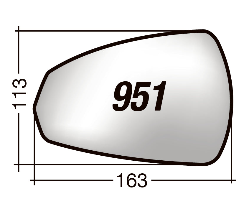 Vetro SPECCHIO RETROVISORE Destro DX AUDI A3 2012-2016