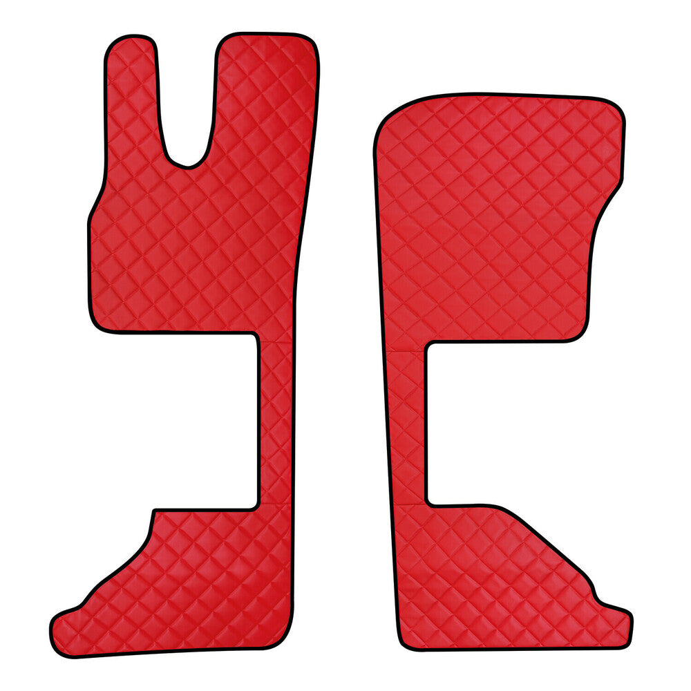 95912 - Coppia tappeti in Skeentex - Rosso - compatibile per Daf XG (06/21>) sedile pass. pneumatico - Daf XG+ (06/21>) sedile pass. pneumatico