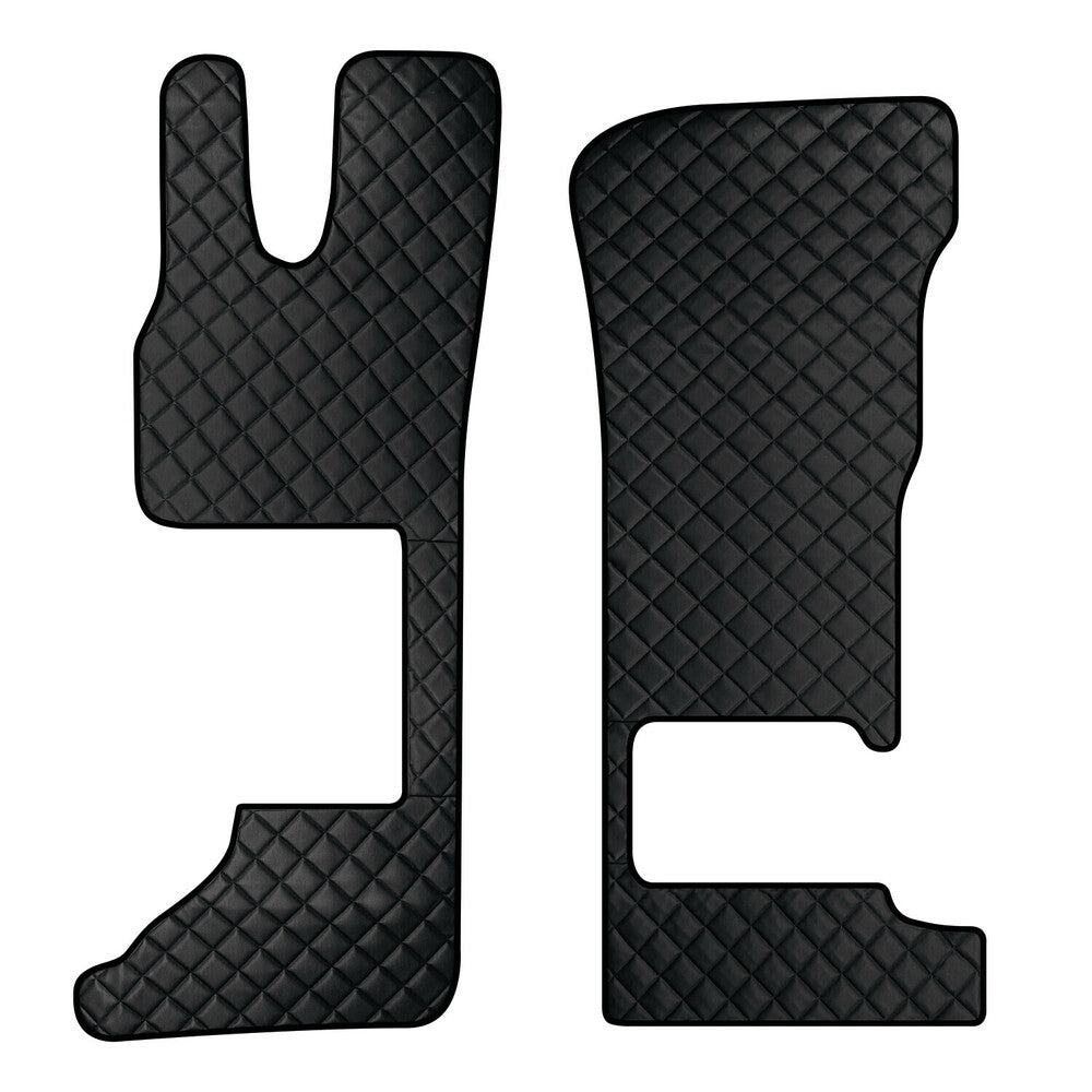 95915 - Coppia tappeti in Skeentex - Nero - compatibile per Daf XG (06/21>) sedile pass. pieghevole - Daf XG+ (06/21>) sedile pass. pieghevole