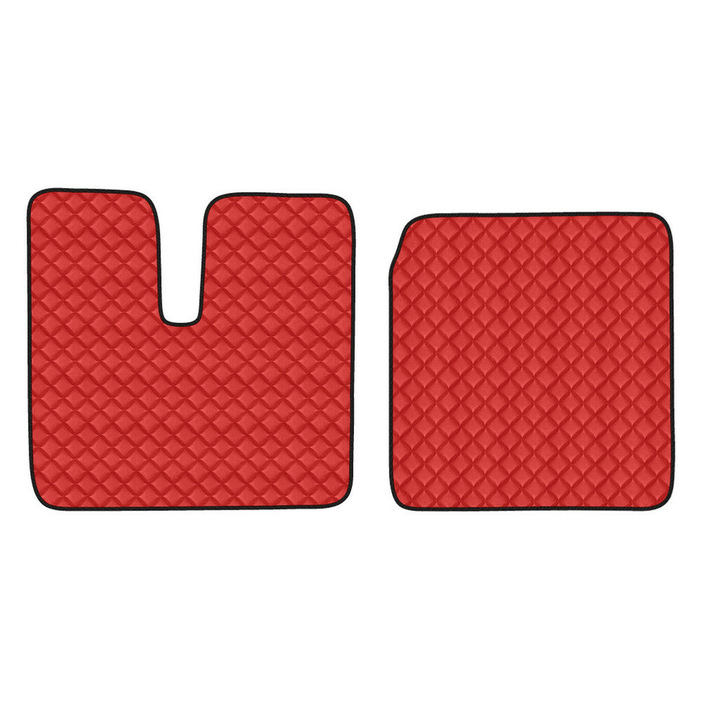 96124 - Coppia tappeti in Skeentex - Rosso - compatibile per Man TGA (03/99>05/10) cabina larga