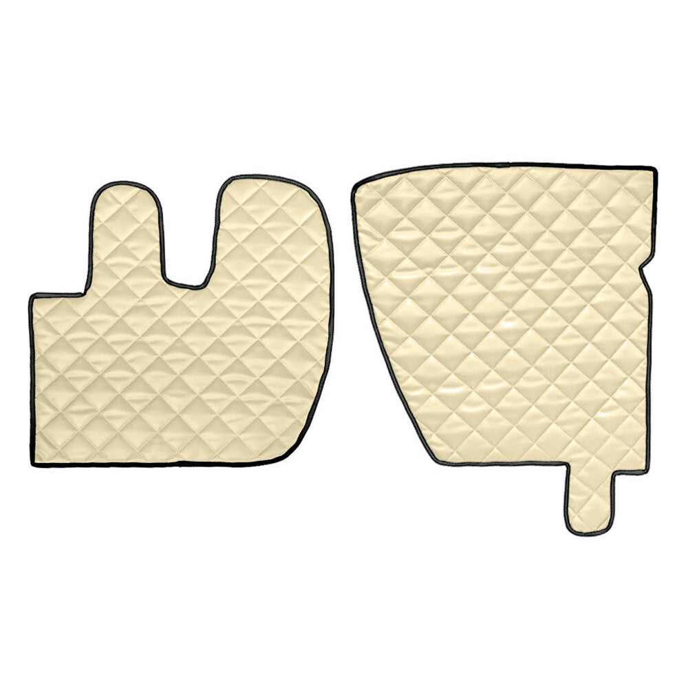 96155 - Coppia tappeti in Skeentex - Panna - compatibile per Renault Premium 2 (09/05>12/13)